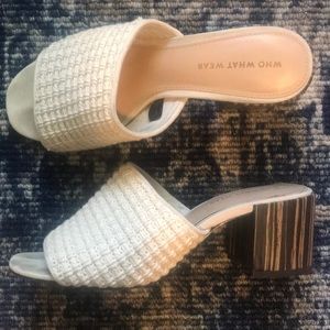 Spring Sandal Slides with block heel